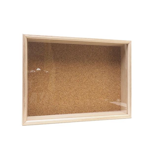 志賀 インロー硝子蓋式標本箱 [大型コルク敷] : インセクテック