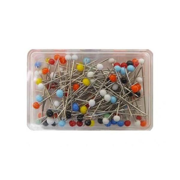 Plastic Headed Pins (100Pcs)