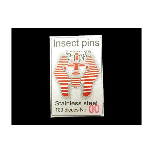 【クリックポスト配送対応】昆虫針など対象商品だけのご注文の場合は安価なクリックポストにてお届けいたしますエントスフィンクス （ステンレススチール）Size:00ステンレス製長さ：約３８ｍｍ太さ：約０．３０ｍｍ１００本入りチェコ製の高級感あふ...