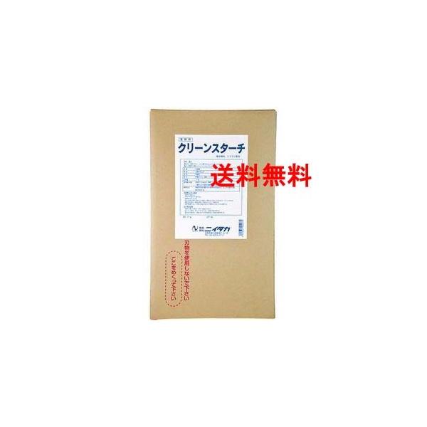 送料無料（一部・離島を除く）綿　化学繊維の糊付けに　17キロ　◆ ニイタカ「クリーンスターチ」は、業務用の洗たく糊です。◆ 17kg入りのハイテナー容器で、大量のリネンや衣類に対応可能。◆ 布地をパリッと仕上げ、型崩れを防ぎ、美しい仕上がり...