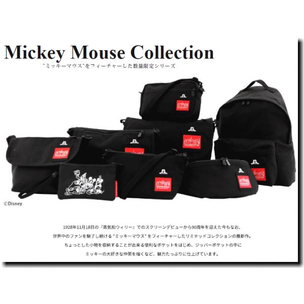 Mickey マンハッタンポーテージ Collection Portage Portage Bag Messenger メンズバッグ Mouse メッセンジャーバッグ 1603 Sサイズ ミッキーマウスコレクション Manhattan 1603 Mp1603mic19 Insize
