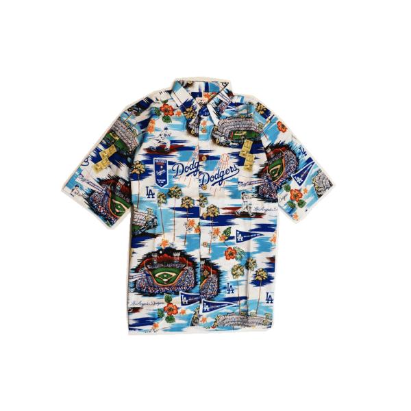ドジャース　アロハシャツ Reyn Spooner レインスプーナー MLB SCENIC Los Angeles DODGERS