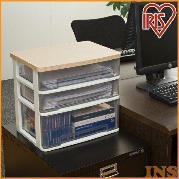 0121pointo ★★詳細情報＆おトク情報は下記をご確認下さい★★  A4サイズまでの書類・クリアファイルなどを収納出来るデスクチェスト☆ ナチュラルな木目調の天板で、オフィスはもちろんご家庭のインテリアにも調和します。 環境にやさしい...