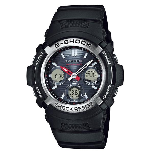 G-SHOCK Gショック ジーショック AWG-100 M100 シリーズ カシオ CASIO 電波 ソーラー アナデジ 腕時計 ブラック AWG-M100-1AJF 国内正規モデル