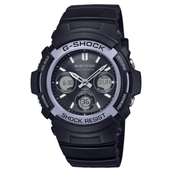 G-SHOCK Gショック ファイアー・パッケージ 2025 限定 カシオ CASIO ソーラー電波 アナデジ 腕時計 ブラック ブルー AWG-M100FP-1A2JR 国内正規モデル