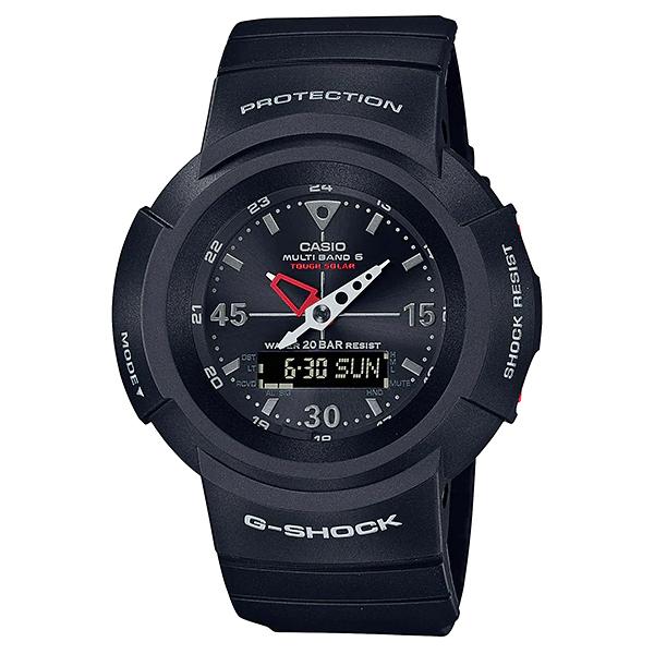 AWG-M520-1AJF アナデジブラック反転液晶電波ソーラー美品 G-SHOCK Gショック AWG-M520 シリーズ カシオ CASIO 電波 ソーラー