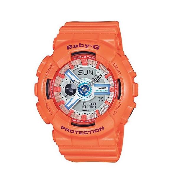 カシオ　BABY-G   BGA-1400  ソーラー電波腕時計　(オレンジ) Amazon.co.jp: カシオ ベビー G オレンジ ダイヤル オレンジ