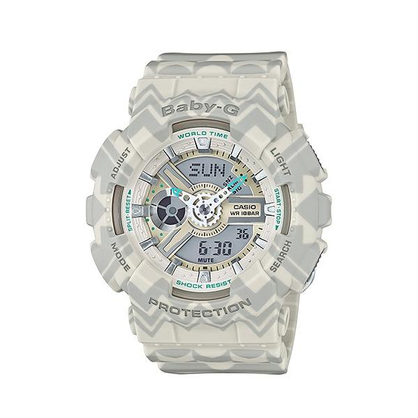 BABY-G ベビーG ベビージー トライバル・パターン シリーズ カシオ CASIO  アナデジ 腕時計 クリーム グレー BA-110TP-8A 逆輸入海外モデル