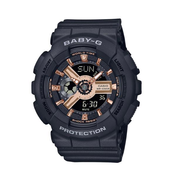 BABY-G ベビーG ベビージー カシオ CASIO アナデジ 腕時計 ブラック ローズゴールド ペアモデル BA-110XRG-1AJF 国内正規モデル