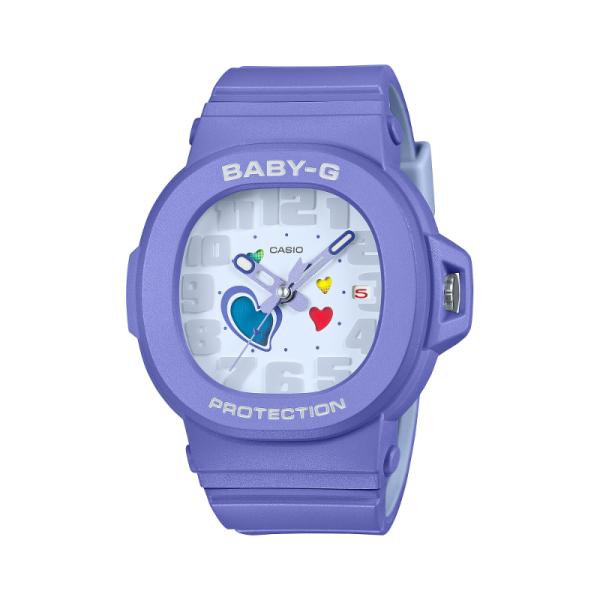 BABY-G ベビーG ベビージー レディース PLAYFUL HEARTS プレイフルハーツ カシオ CASIO アナログ 腕時計 パープル BGA-10-6AJF 国内正規モデル