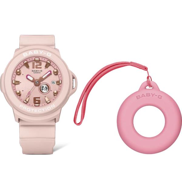 BABY-G＋PLUS ベビーG プラス 限定 カシオ CASIO アナデジ 腕時計 ピンク 専用ホルダー付 2WAY BGA-15K-4AJR 国内正規モデル