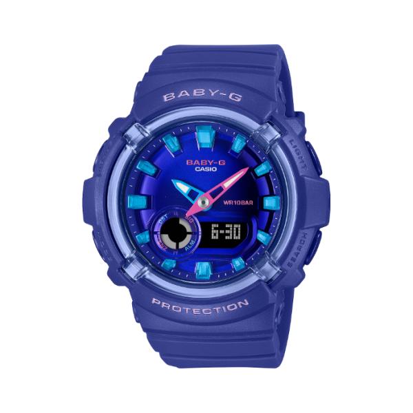 BABY-G ベビーG ベビージー BGA-280 WEB限定 カシオ CASIO アナデジ 腕時計 ブルー ブルー BGA-280DN-2A 逆輸入海外モデル