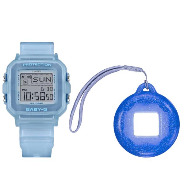 BABY-G ベビージー レディース BABY-G＋PLUS ベビーG プラス ストラップ付専用ホルダー カシオ CASIO デジタル 腕時計 ブルー BGD-10KG-2JR 国内正規モデル