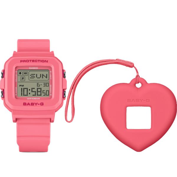 BABY-G＋PLUS ベビーG プラス 限定 カシオ CASIO デジタル 腕時計 ピンク 2WAY ハート バッグチャーム BGD-10KH-4JR 国内正規モデル