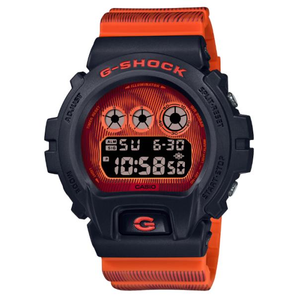 G-SHOCK Gショック Time distortion シリーズ WEB限定カラー カシオ CASIO デジタル 腕時計 レッド ブラック 蛍光カラー DW-6900TD-4 逆輸入海外モデル