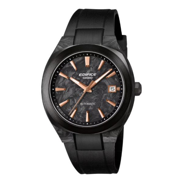 EDIFICE エディフィス フォージドカーボンダイアル AUTOMATIC カシオ CASIO 自動巻き アナログ 腕時計 ブラック EFK-200XPB-1AJF 国内正規モデル
