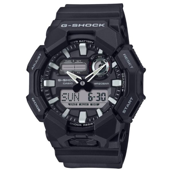 G-SHOCK Gショック GA-010シリーズ カシオ CASIO アナデジ 腕時計 ブラック 10年バッテリー GA-010-1AJF 国内正規モデル