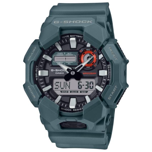 G-SHOCK Gショック GA-010シリーズ カシオ CASIO アナデジ 腕時計 グリーン ブラック 10年バッテリー GA-010-2A 逆輸入海外モデル