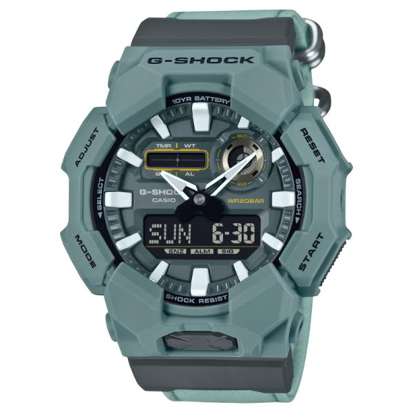 G-SHOCK Gショック フードテキスタイル 赤かぶ カシオ CASIO アナデジ 腕時計 グリーン 電池寿命約10年 GA-010CE-2A 逆輸入海外モデル