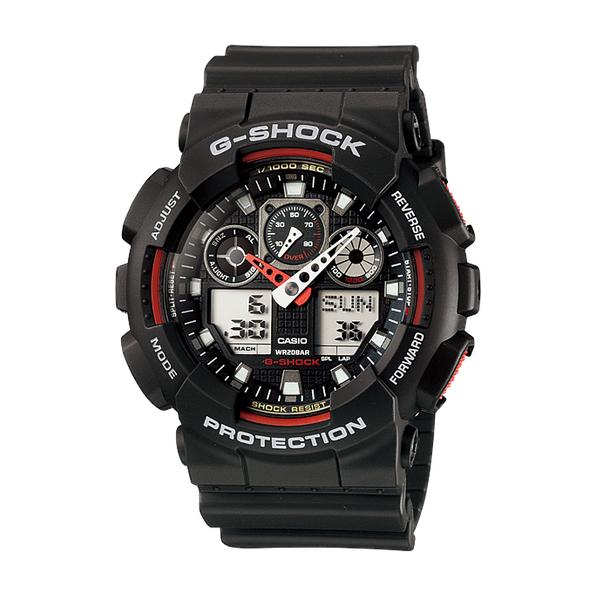 G-SHOCK Gショック GA-100  ブラック×レッド　アナデジ G-SHOCK CASIO カシオ ジーショック Gショック GA-100 SERIES