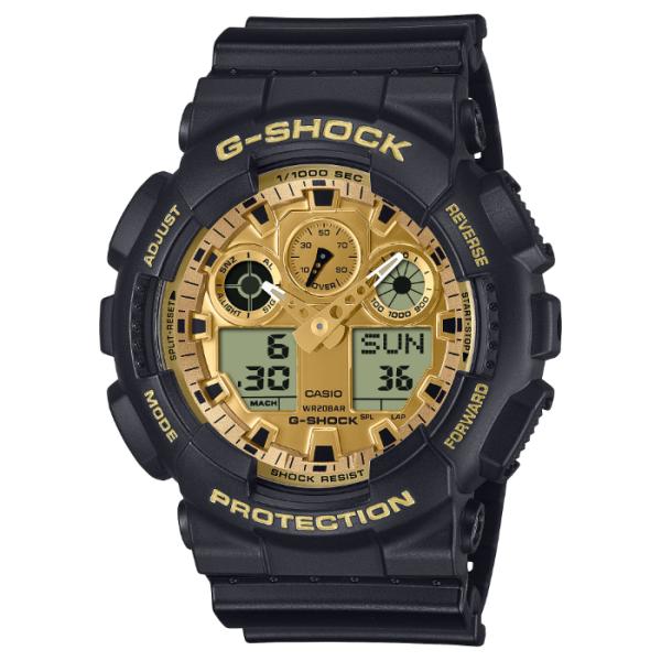 G-SHOCK Gショック ブラックアンドゴールドシリーズ カシオ CASIO アナデジ 腕時計 ブラック ゴールド GA-100GGB-1A9 逆輸入海外モデル