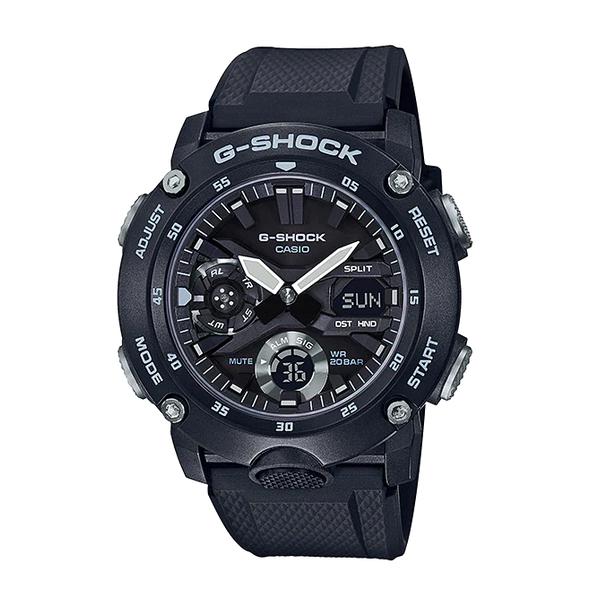 G-SHOCK Gショック ジーショック GA-2000 シリーズ カシオ CASIO アナデジ 腕時計 ブラック モノトーン GA-2000S-1A 逆輸入海外モデル