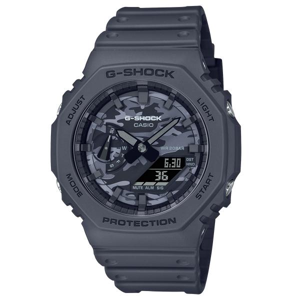 レア 限定 G-SHOCK GA-2100CA-8A カシオーク グレー 迷彩 G-SHOCK Gショック ジーショック 限定 Dial Camo Utilityシリーズ