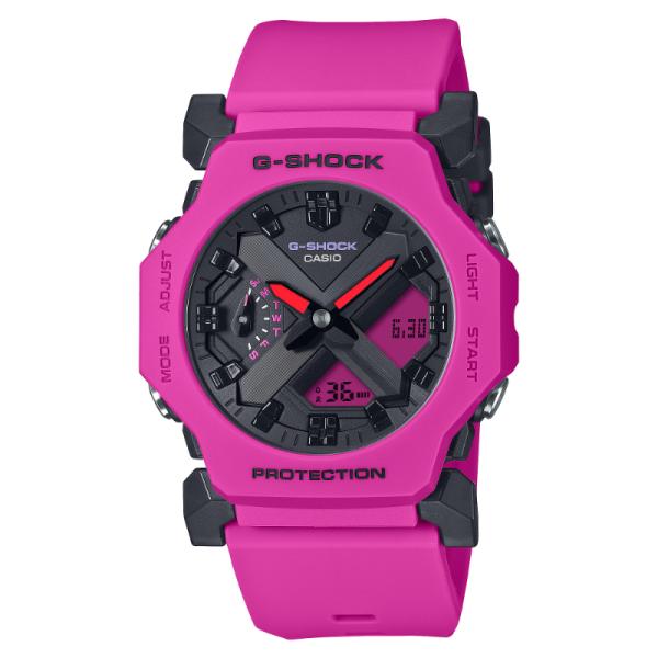 G-SHOCK Gショック GA-2300 シリーズ 薄型 カシオ CASIO アナデジ 腕時計 ピンク ブラック GA-2300-4A 逆輸入海外モデル