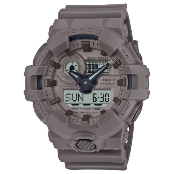G-SHOCK Gショック Natural colorシリーズ カシオ CASIO アナデジ 腕時計 ブラウン くすみカラー GA-700NC-5A 逆輸入海外モデル