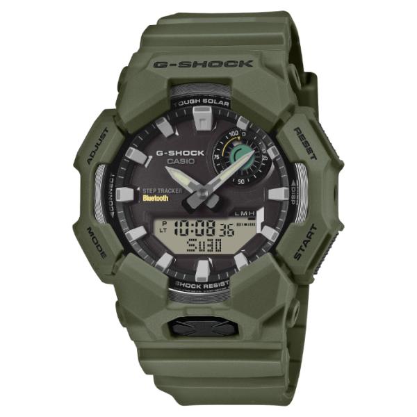 G-SHOCK Gショック ビッグケース スマートフォンリンク カシオ CASIO ソーラー アナデジ 腕時計 カーキグリーン ブラック GA-B010-3AJF 国内正規モデル