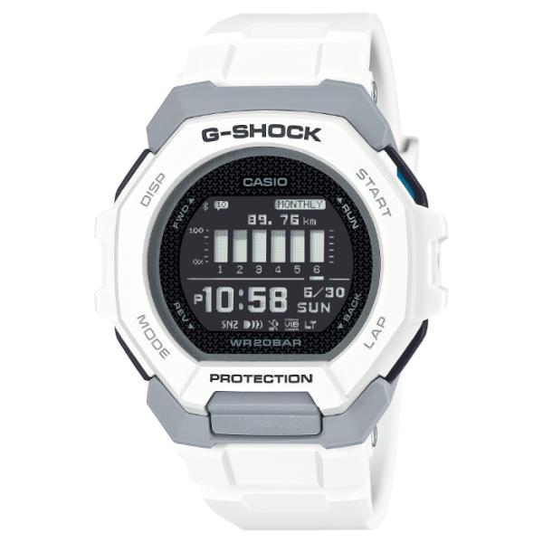 G-SHOCK Gショック G-SQUAD Gスクワッド スマートフォンリンク カシオ CASIO デジタル 腕時計 ホワイト ブラック GBD-300-7 逆輸入海外モデル