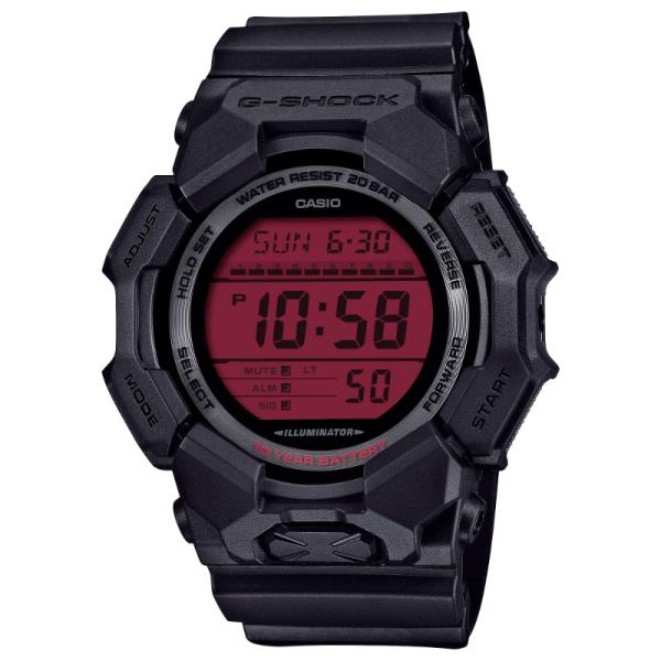 G-SHOCK Gショック GD-010シリーズ カシオ CASIO デジタル 腕時計 ブラック レッド 10年バッテリー GD-010BBR-1 逆輸入海外モデル