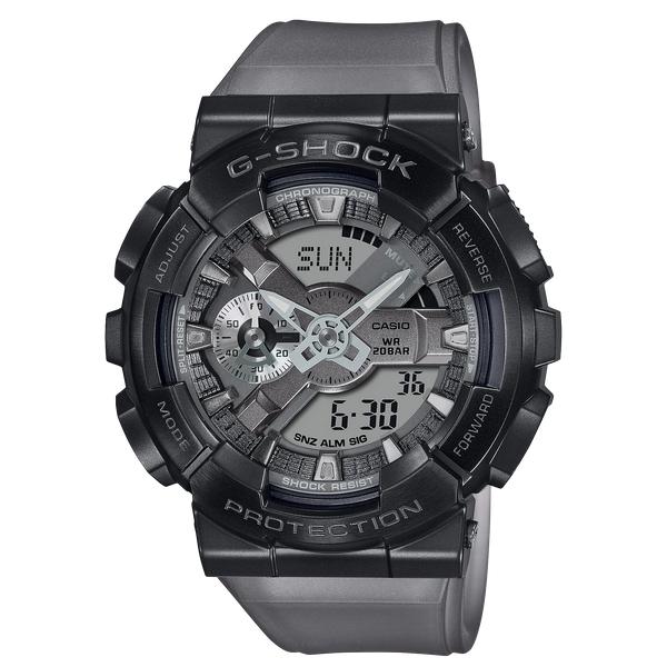 G-SHOCK Gショック メタルカバード 限定モデル MIDNIGHT FOGシリーズ カシオ CASIO アナデジ 腕時計 ブラック グレー スケルトン GM-110MF-1AJF 国内モデル