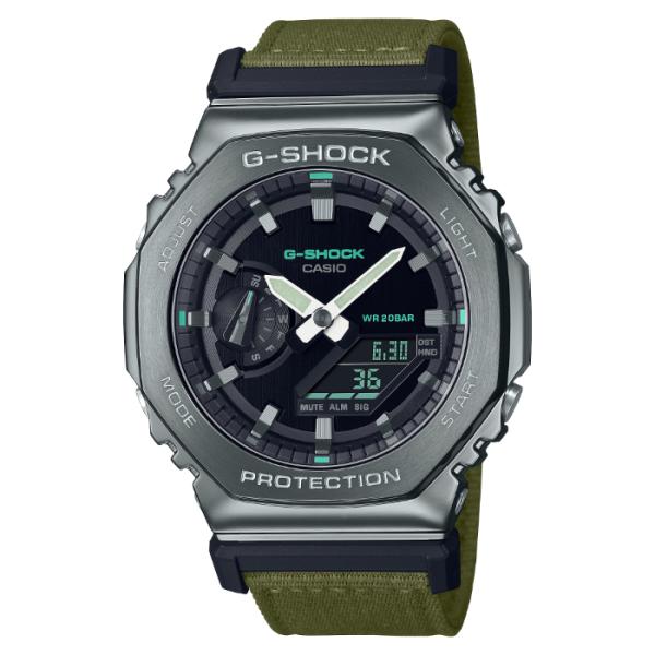 G-SHOCK Gショック WEB限定カラー カシオ CASIO アナデジ 腕時計 クロスバンド カーキ GM-2100CB-3A 逆輸入海外モデル