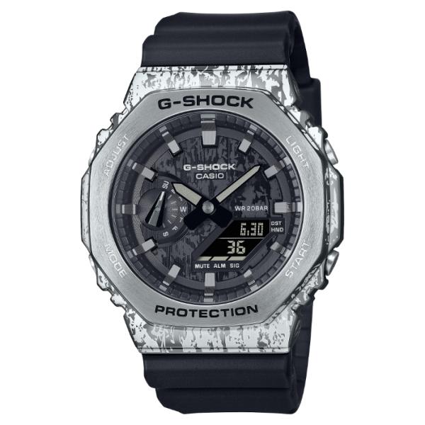 G-SHOCK Gショック グランジ カモフラージュ シリーズ WEB限定 カシオ CASIO アナデジ 腕時計 ブラック シルバー GM-2100GC-1A 逆輸入海外モデル