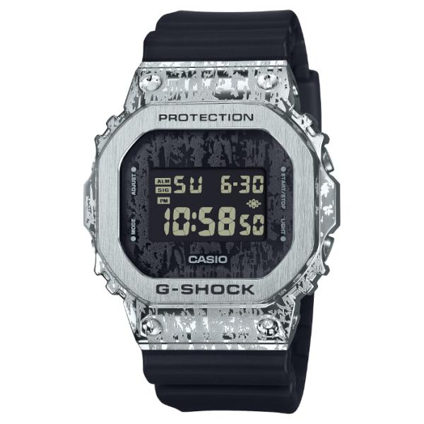 G-SHOCK Gショック グランジ カモフラージュ シリーズ WEB限定 カシオ CASIO デジタル 腕時計 ブラック シルバー GM-5600GC-1 逆輸入海外モデル