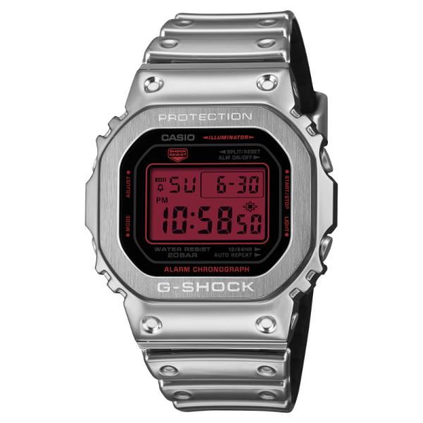 G-SHOCK Gショック ORIGIN オリジン 5600 Iconic Styles ファインメタリックシリーズ カシオ CASIO デジタル 腕時計 シルバー GM-5600YRA-8 逆輸入海外モデル