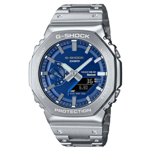 G-SHOCK Gショック フルメタルシリーズ スマートフォンリンク カシオ CASIO ソーラー アナデジ 腕時計 シルバー GM-B2100AD-2A 逆輸入海外モデル