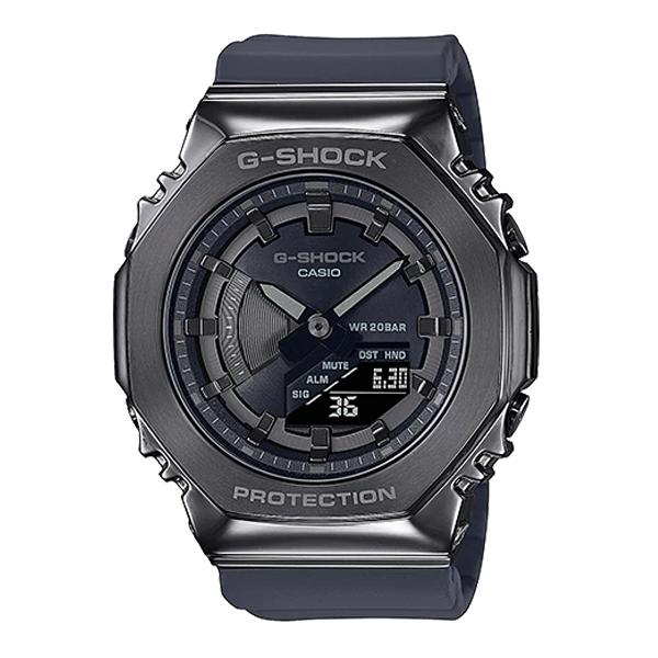 カシオーク ミッドサイズ 限定モデル G-SHOCK Gショック 2100 MetalCovered カシオ CASIO アナデジ 腕時計 グレー  八角形 GM-S2100B-8A 逆輸入海外モデル