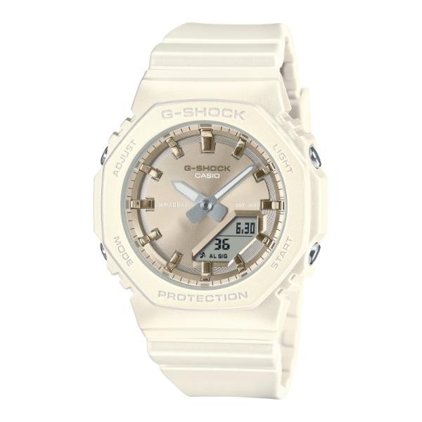 G-SHOCK Gショック レディース プチサイズ カシオ CASIO アナデジ 腕時計 ホワイト ゴールド 偏光パール GMA-P2100ST-7A 逆輸入海外モデル