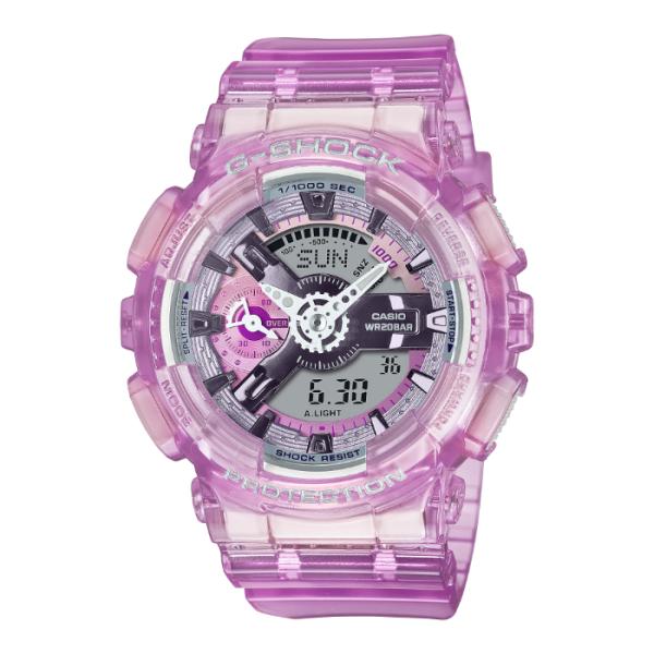 G-SHOCK Gショック Sシリーズ ミドルサイズ レディース WEB限定 カシオ CASIO アナデジ 腕時計 ピンク スケルトン GMA-S110VW-4A 逆輸入海外モデル