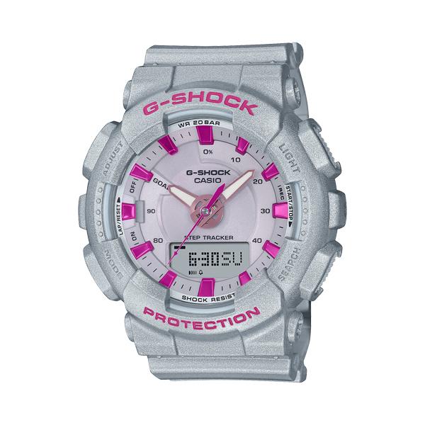 G-SHOCK Gショック Sシリーズ S Series NEO PUNK カシオ CASIO アナデジ 腕時計 シルバー ピンク GMA-S130NP-8A 逆輸入海外モデル