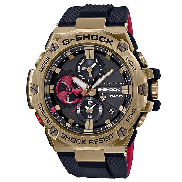 G-SHOCK Gショック Gスチール 八村塁 シグネチャーモデル スマートフォンリンク カシオ CASIO ソーラー 腕時計 ブラック 限定 GST-B100RH-1AJR 国内正規モデル