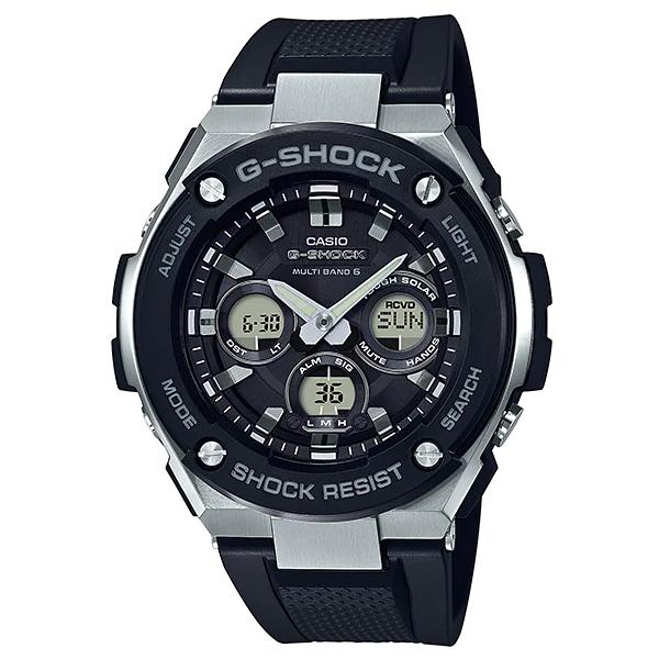 【極美品】CASIO G-SHOCK　GST-W300-1AJF 電波ソーラー G-STEEL G-SHOCK Gショック Gスチール カシオ CASIO 電波 ソーラー