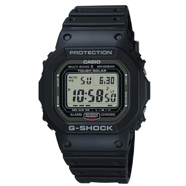 G-SHOCK Gショック ORIGIN オリジン 5600 シリーズ カシオ CASIO 電波 ソーラー デジタル 腕時計 ブラック メタルケース GW-5000U-1JF 国内正規モデル