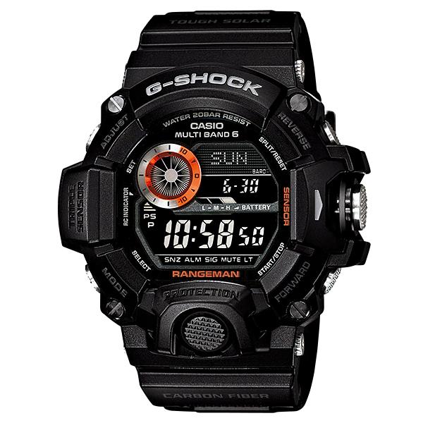 G-SHOCK Gショック ジーショック マスターオブG RANGEMAN レンジマン カシオ CASIO 電波 ソーラー デジタル 腕時計 ブラック GW-9400BJ-1JF 国内正規モデル