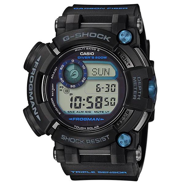 【稼働 美品】カシオ G-SHOCK 腕時計 デジタル フロッグマン ブラック G-SHOCK Gショック マスターオブG フロッグマン カシオ CASIO 電波