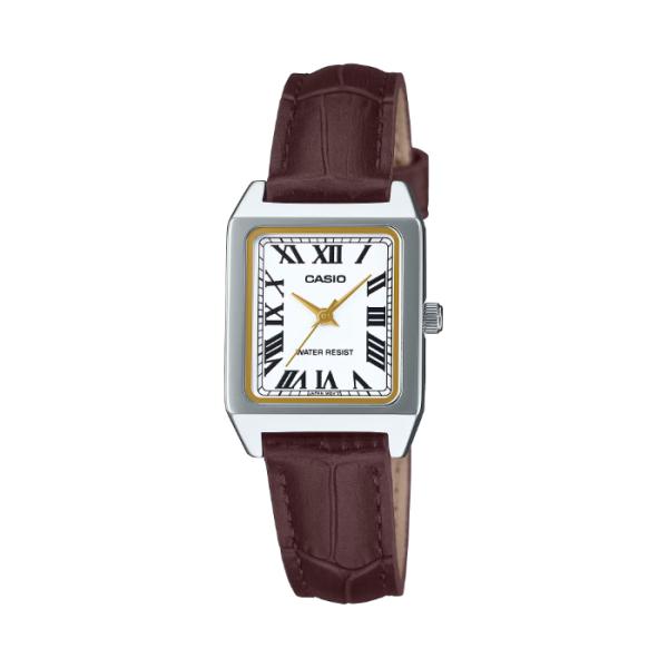 CASIO STANDARD カシオ コレクション スタンダード 角型ケース 3針 日常生活用防水 カシオ CASIO アナログ 腕時計 ブラウン  LTP-B150L-7B2JF 国内正規モデル