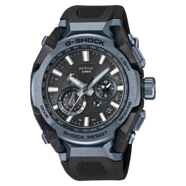 G-SHOCK Gショック MT-G 日本製 スマートフォンリンク カシオ CASIO ソーラー電波 アナログ 腕時計 ブラック ブルーグレー MTG-B4000B-1A2JF 国内正規モデル