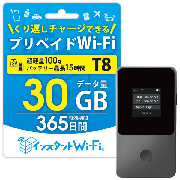 【発売日：2023年06月01日】月額契約じゃない！ギガも端末も「買うだけ」の即席モバイルWi-Fiの、届いてすぐに使える端末＋30GBのセットです。買いきりだから契約縛りなし！自分にあったペースで自由に活用できます！【グローバルモバイルW...